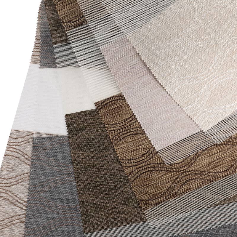 F040 Quarto de Hotel Cortina Dia-Noite Tecido Zebra Semi-Opaco