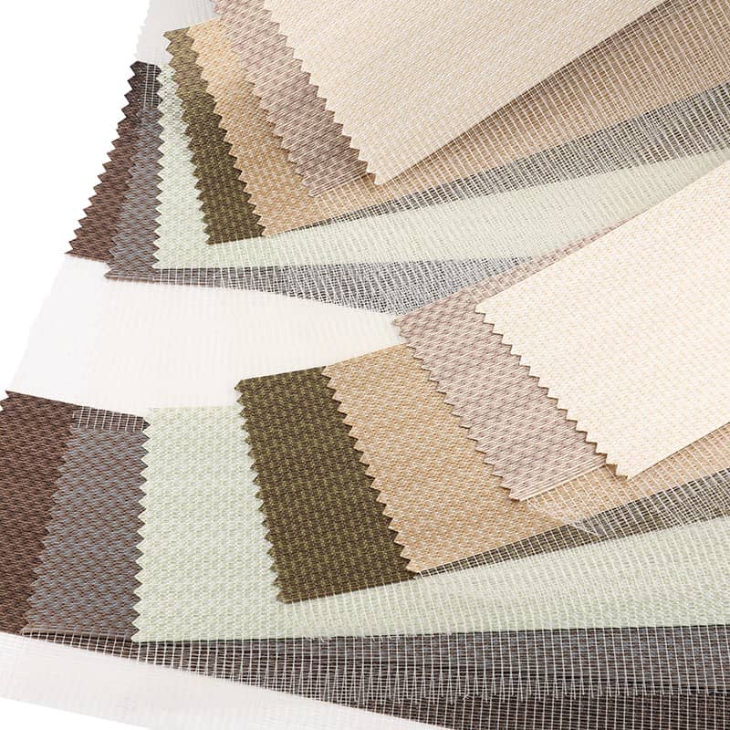 F060 tecido para escritório doméstico de dupla camada macio semi-blackout zebra